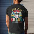 Pop Pop Shark Fathers Day For Pop Pop Men's Back Print T-shirt Gifts for Him
