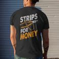 Powerline Electrical Dad Electricians Gift Strips For Money Mens Back Print T-shirt Gifts for Him