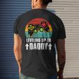Pregnancy Announcement For Gamer Dad Leveling Up To Dad Mens Back Print T-shirt Gifts for Him