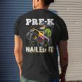 Prek Nailed It Dinosaur Monster Truck Graduation Cap Men's Back Print T-shirt Gifts for Him