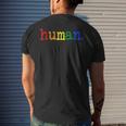 Pride Ally Human Lgbtq Equality Bi Bisexual Trans Queer Gay Mens Back Print T-shirt Gifts for Him
