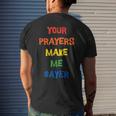 Pride Gay Lesbian Lgbtq Funny Religious Faith Mens Back Print T-shirt Gifts for Him