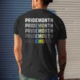 Pride Month Emo Demon Lgbt Gay Pride Month Transgender Mens Back Print T-shirt Gifts for Him