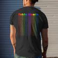 Pride Month Lgbt Gay Pride Month Transgender Lesbian Mens Back Print T-shirt Gifts for Him