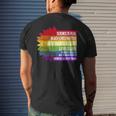 Pride Science Real Black Lives Matter Love Is Love Lgbtq Mens Back Print T-shirt Gifts for Him