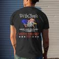 Pro Republican Vote Trump 2024 We The People Have Had Enough Mens Back Print T-shirt Gifts for Him