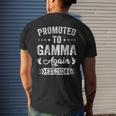 Promoted To Gamma Again Est 2024 Announcement Mens Back Print T-shirt Gifts for Him