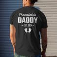 Promoted To New Daddy 2024 Soon To Be Dad Fathers Day Mens Back Print T-shirt Gifts for Him