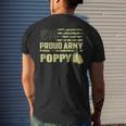 Proud Army Poppy Military Pride Mens Back Print T-shirt Gifts for Him