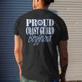 Proud Coast Guard Boyfriend Us Military Men Funny Military Gifts Mens Back Print T-shirt Gifts for Him