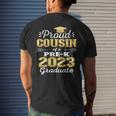Proud Cousin Of Pre K School Graduate 2023 Graduation Cousin Men's Back Print T-shirt Gifts for Him