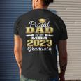 Proud Dad Of 2023 Class Mba Graduate Family Graduation Mens Back Print T-shirt Gifts for Him