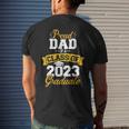Proud Dad Of A Class Of 2023 Graduate Senior Graduation Mens Back Print T-shirt Gifts for Him