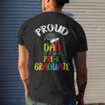 Proud Dad Of Preschool Graduate 2023 School Prek Graduation Men's Back Print T-shirt Gifts for Him