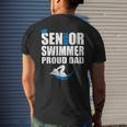 Proud Dad Senior Swimmer Class Of 2020 Swim Team Sport Men's Back Print T-shirt Gifts for Him