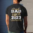 Proud Dad Of Two 2023 Graduates Class Of 2023 Senior Men's Back Print T-shirt Gifts for Him