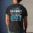 Proud Grammy Of 5Th Grade Graduate 2023 Family Graduation Men's Back Print T-shirt Gifts for Him