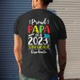Proud Papa Of A Class Of 2023 5Th Grade Graduate Men's Back Print T-shirt Gifts for Him