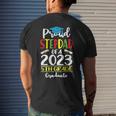 Proud Stepdad Of A Class Of 2023 5Th Grade Graduate Men's Back Print T-shirt Gifts for Him