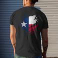 Proud Texan Tx State Torn Ripped Texas Flag Men's T-shirt Back Print Gifts for Him