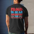 Proud To Be An American From Fort Lauderdale Florida Mens Back Print T-shirt Gifts for Him