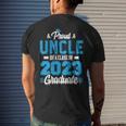 Proud Uncle Of A Class Of 2023 Graduate Graduation Party Men Men's Back Print T-shirt Gifts for Him