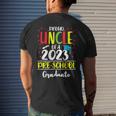 Proud Uncle Of A Class Of 2023 Preschool Graduate Mens Back Print T-shirt Gifts for Him
