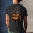 Pumpkin Scary Spooky Halloween Costume For Woman Adults Men's T-shirt Back Print Gifts for Him