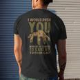 Push You In Zombies To Save My Toyger Cat Funny Halloween Mens Back Print T-shirt Gifts for Him