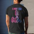 I Put The Bi In Bitch Bisexual Pride Flag Quote Men's T-shirt Back Print Gifts for Him
