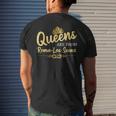 Queens Are From Roma-Los Saenz Tx Texas Roots Men's T-shirt Back Print Gifts for Him