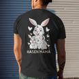 Rabbit Mum Cute Bunny Outfit For Girls For Women Men's Back Print T-shirt Gifts for Him