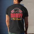 Race Car Birthday Party Matching Family Daddy Pit Crew Men's T-shirt Back Print Gifts for Him