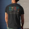Rad Tech Noun Vintage Retro Style 60S 70S 80S Men's T-shirt Back Print Gifts for Him