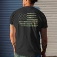 Raise Lions Not Sheep American Patriot Patriotic 4Th July Men's Crewneck Short Sleeve Back Print T-shirt Gifts for Him