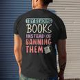 Read Banned Books Bookworm Book Lover Bibliophile Mens Back Print T-shirt Gifts for Him