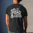 I Read Banned Books Reading Bookworm Men's Back Print T-shirt Gifts for Him