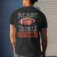 Ready To Tackle 1St Grade Football First Day School Football Funny Gifts Mens Back Print T-shirt Gifts for Him