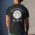 Rebound King Motivational Basketball Team Player Mens Back Print T-shirt Gifts for Him