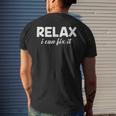 Relax I Can Fix It Relax Can Men's Back Print T-shirt Gifts for Him
