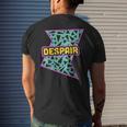 Retro 90S Despair Vaporwave Aesthetics Men's T-shirt Back Print Gifts for Him