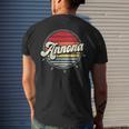Retro Annona Home State Cool 70S Style Sunset Men's T-shirt Back Print Gifts for Him
