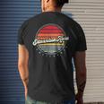 Retro Edmundson Acres Home State Cool 70S Style Sunset Men's T-shirt Back Print Gifts for Him