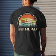Retro It's A Good Day To Read Book Lover Back To School Men's T-shirt Back Print Gifts for Him