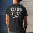 Retro Matching Family Football Class Of 2024 Dad Men's Back Print T-shirt Gifts for Him