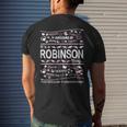 Robinson Surname Last Name Family Its A Robinson Thing Funny Last Name Designs Funny Gifts Mens Back Print T-shirt Gifts for Him