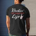 Rockin The Single Mom Life Mothers Day Gifts For Mom Funny Gifts Mens Back Print T-shirt Gifts for Him