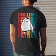 Rolling Fatties Cat Funny Cat Lover Cat Pet Owner Mens Back Print T-shirt Gifts for Him