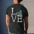 Rower Love Rowing Teams Coxswains Paddlers Crew Scull Men's T-shirt Back Print Gifts for Him