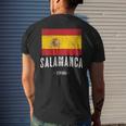 Salamanca Spain Es Flag City Top Bandera Española Ropa Men's T-shirt Back Print Gifts for Him